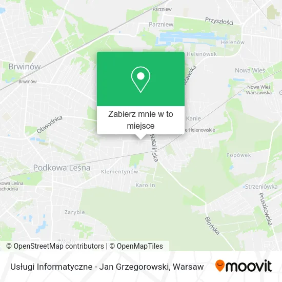 Mapa Usługi Informatyczne - Jan Grzegorowski