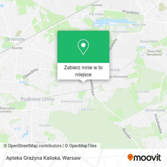 Mapa Apteka Grażyna Kaliska