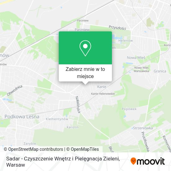 Mapa Sadar - Czyszczenie Wnętrz i Pielęgnacja Zieleni