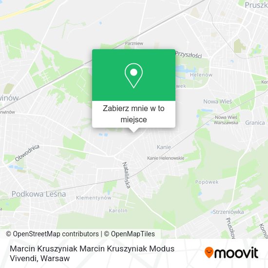 Mapa Marcin Kruszyniak Marcin Kruszyniak Modus Vivendi