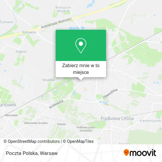 Mapa Poczta Polska