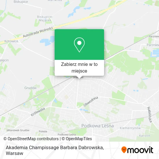 Mapa Akademia Champissage Barbara Dabrowska