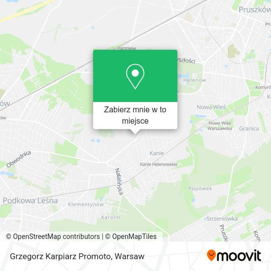 Mapa Grzegorz Karpiarz Promoto