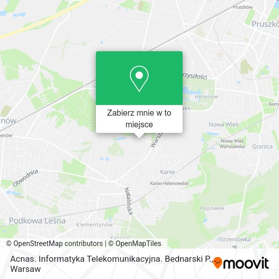 Mapa Acnas. Informatyka Telekomunikacyjna. Bednarski P.