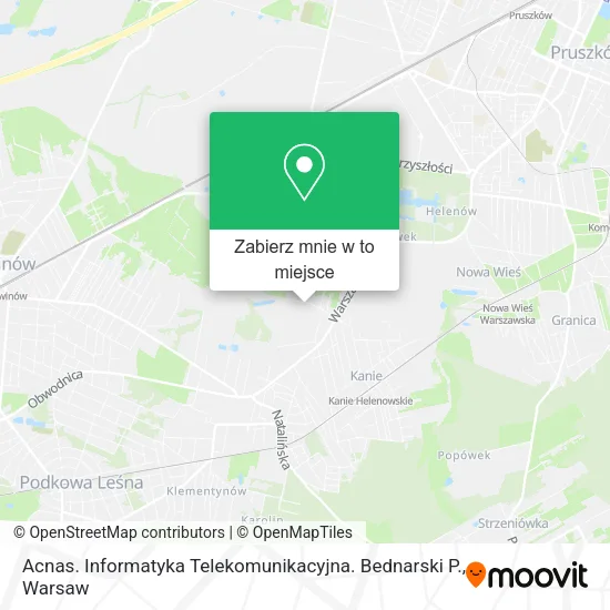 Mapa Acnas. Informatyka Telekomunikacyjna. Bednarski P.