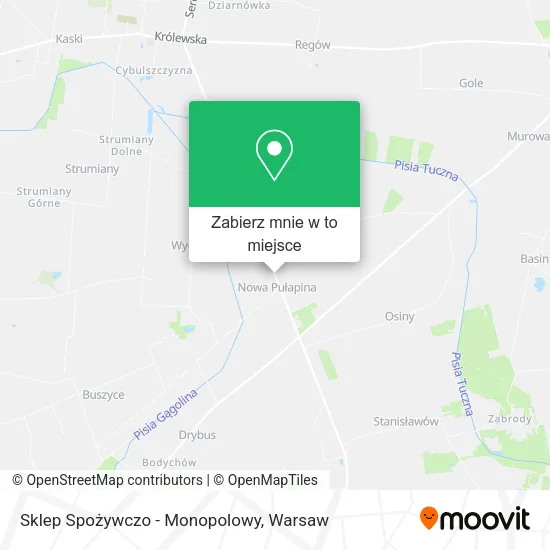 Mapa Sklep Spożywczo - Monopolowy