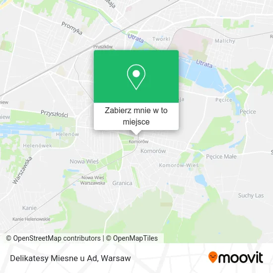 Mapa Delikatesy Miesne u Ad