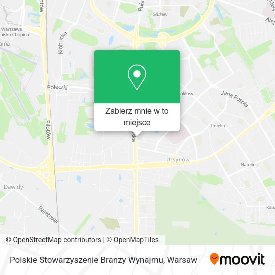 Mapa Polskie Stowarzyszenie Branży Wynajmu