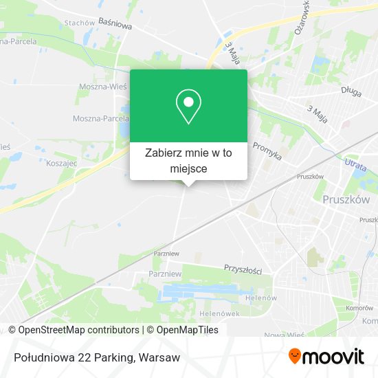 Mapa Południowa 22 Parking