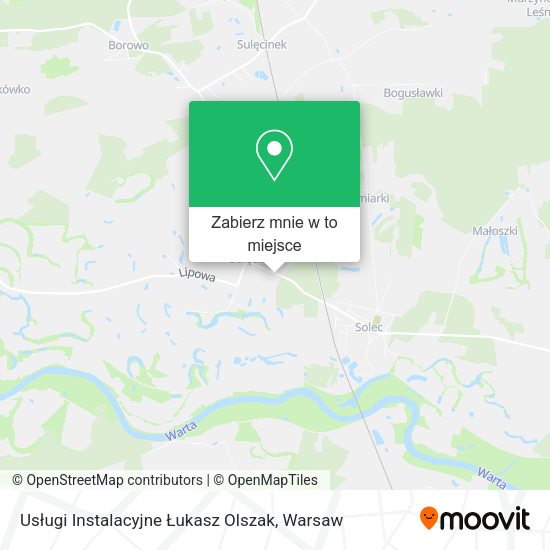 Mapa Usługi Instalacyjne Łukasz Olszak