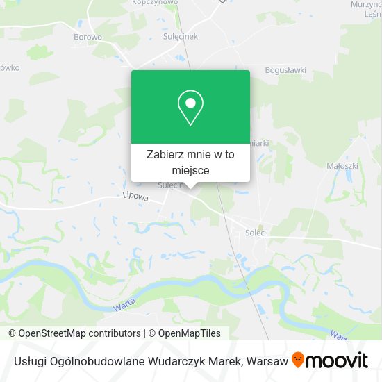 Mapa Usługi Ogólnobudowlane Wudarczyk Marek