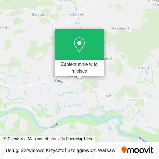 Mapa Usługi Serwisowe Krzysztof Szelągiewicz