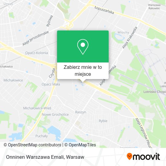 Mapa Onninen Warszawa Emali