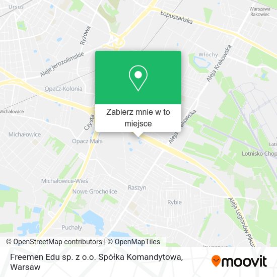 Mapa Freemen Edu sp. z o.o. Spółka Komandytowa