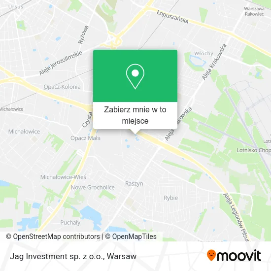 Mapa Jag Investment sp. z o.o.