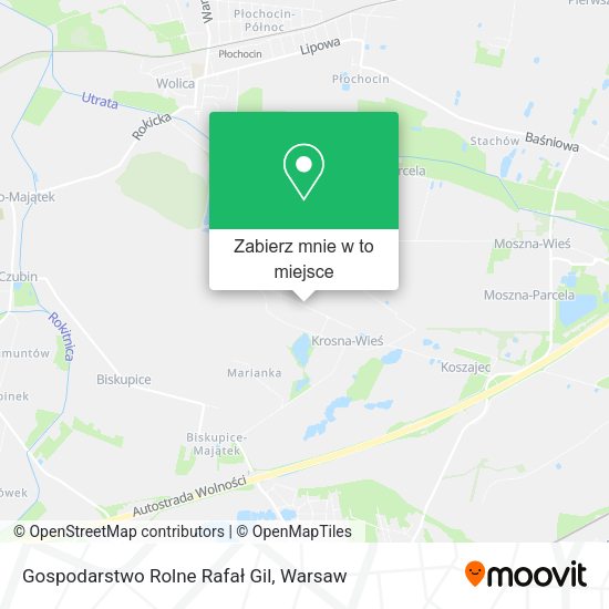 Mapa Gospodarstwo Rolne Rafał Gil