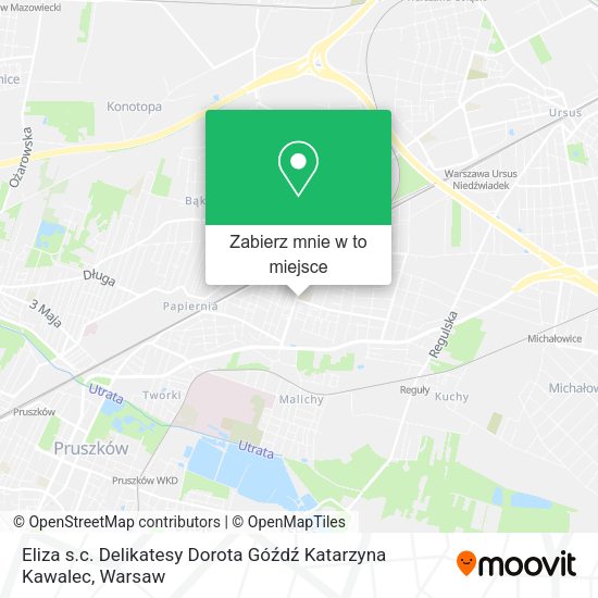 Mapa Eliza s.c. Delikatesy Dorota Góźdź Katarzyna Kawalec