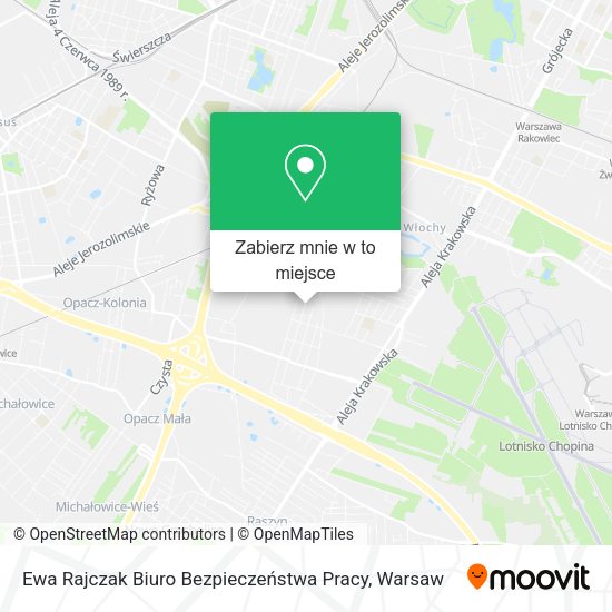 Mapa Ewa Rajczak Biuro Bezpieczeństwa Pracy