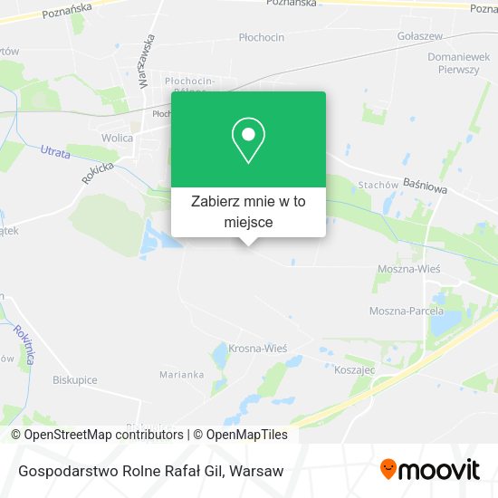 Mapa Gospodarstwo Rolne Rafał Gil