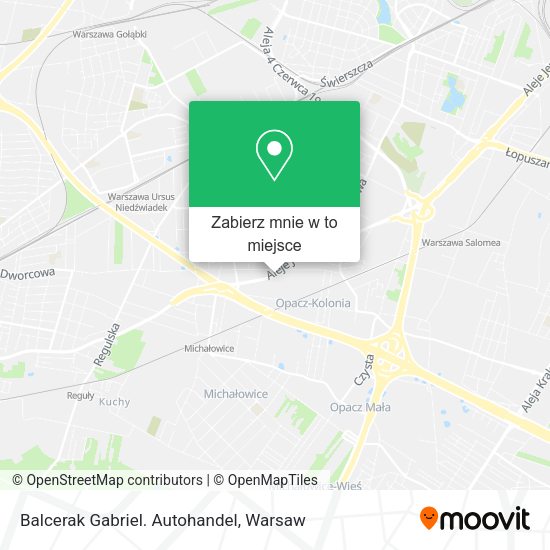 Mapa Balcerak Gabriel. Autohandel