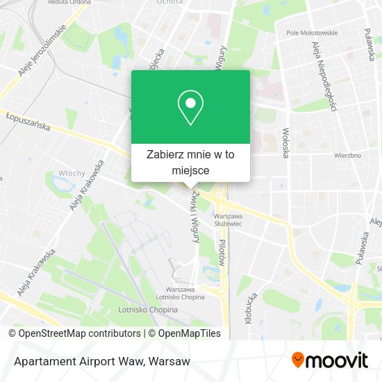 Mapa Apartament Airport Waw