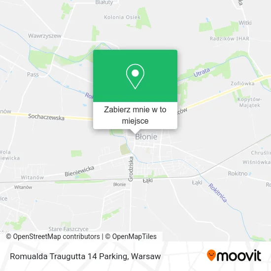 Mapa Romualda Traugutta 14 Parking
