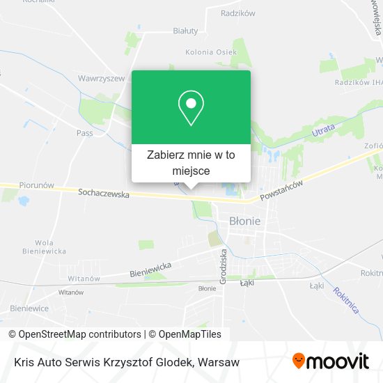 Mapa Kris Auto Serwis Krzysztof Glodek