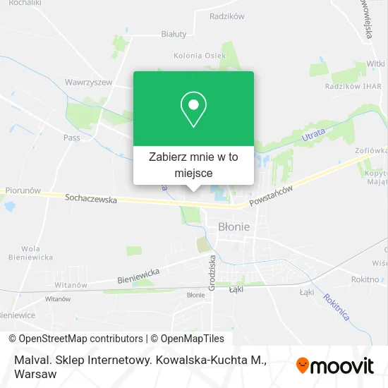 Mapa Malval. Sklep Internetowy. Kowalska-Kuchta M.