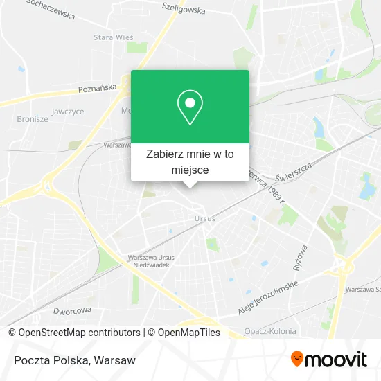 Mapa Poczta Polska