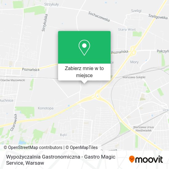 Mapa Wypożyczalnia Gastronomiczna - Gastro Magic Service