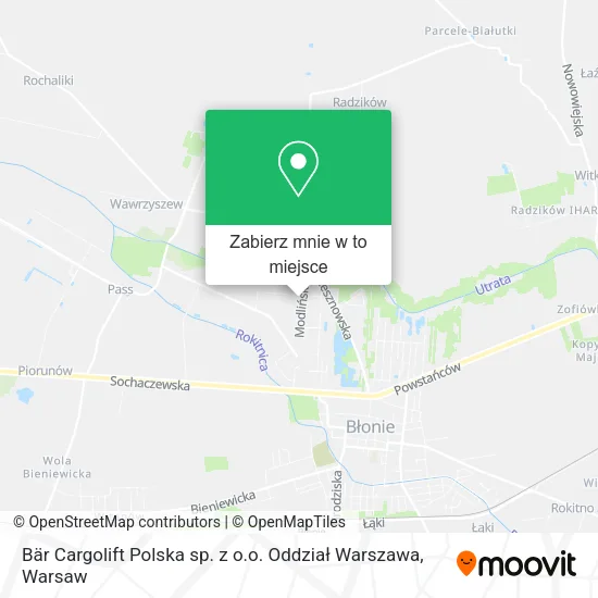 Mapa Bär Cargolift Polska sp. z o.o. Oddział Warszawa
