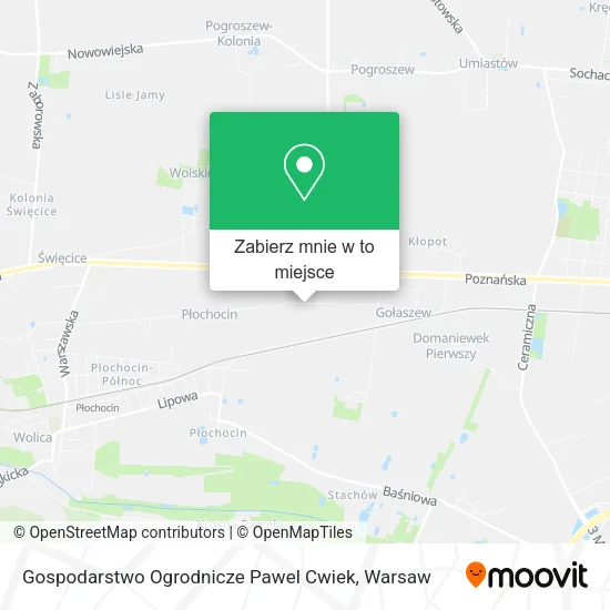 Mapa Gospodarstwo Ogrodnicze Pawel Cwiek
