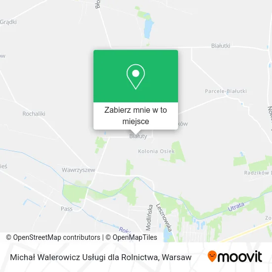 Mapa Michał Walerowicz Usługi dla Rolnictwa