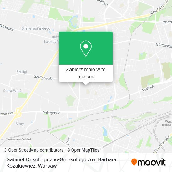 Mapa Gabinet Onkologiczno-Ginekologiczny. Barbara Kozakiewicz