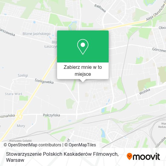 Mapa Stowarzyszenie Polskich Kaskaderów Filmowych