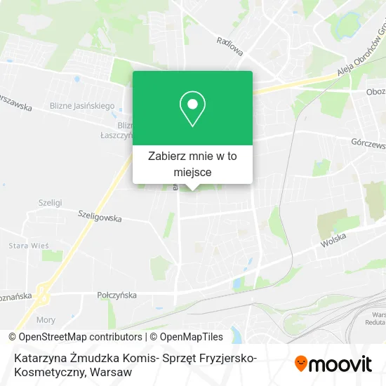 Mapa Katarzyna Żmudzka Komis- Sprzęt Fryzjersko-Kosmetyczny
