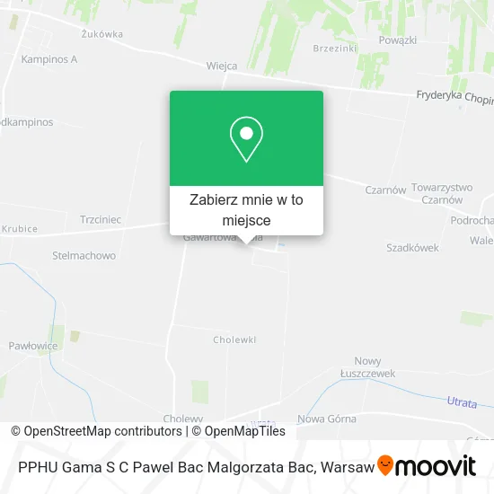 Mapa PPHU Gama S C Pawel Bac Malgorzata Bac
