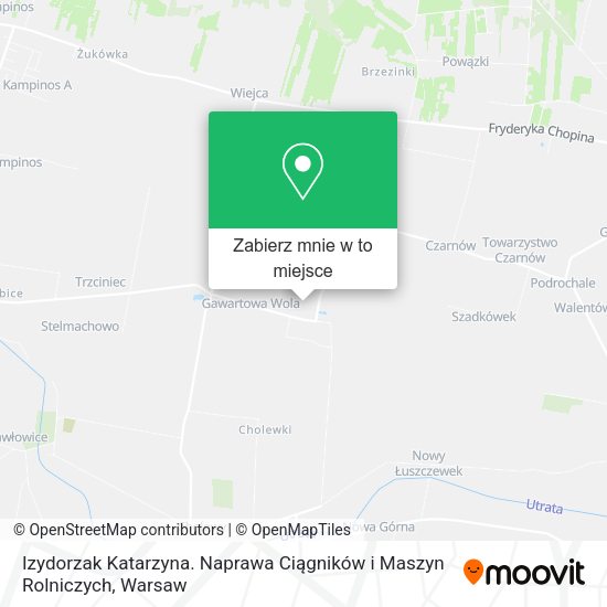 Mapa Izydorzak Katarzyna. Naprawa Ciągników i Maszyn Rolniczych