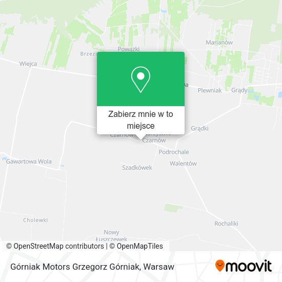 Mapa Górniak Motors Grzegorz Górniak