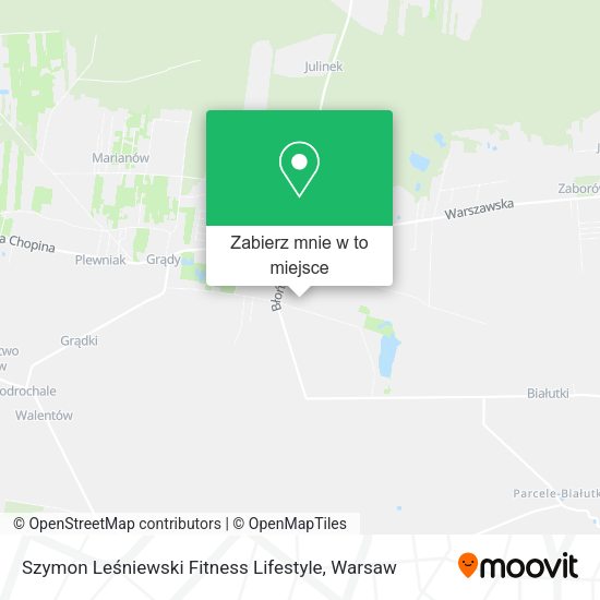 Mapa Szymon Leśniewski Fitness Lifestyle