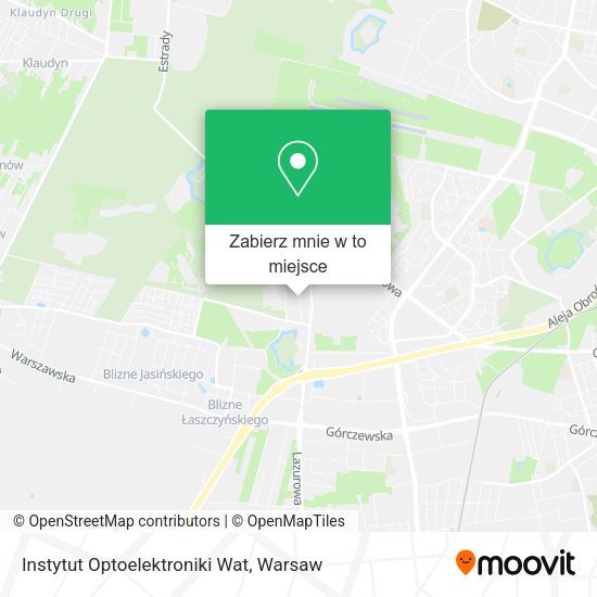 Mapa Instytut Optoelektroniki Wat