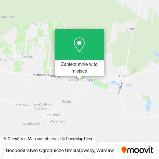 Mapa Gospodarstwo Ogrodnicze Umiastowscy