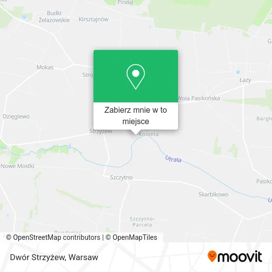 Mapa Dwór Strzyżew