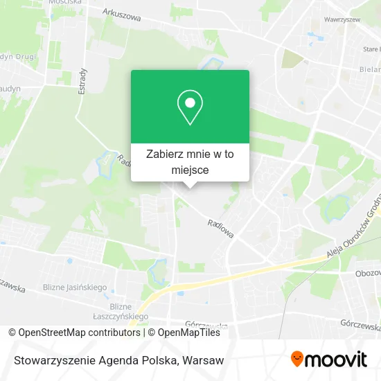 Mapa Stowarzyszenie Agenda Polska