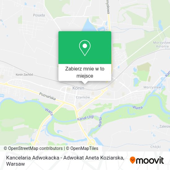 Mapa Kancelaria Adwokacka - Adwokat Aneta Koziarska