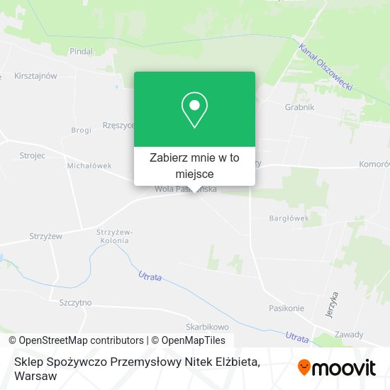 Mapa Sklep Spożywczo Przemysłowy Nitek Elżbieta