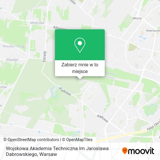 Mapa Wojskowa Akademia Techniczna Im Jaroslawa Dabrowskiego