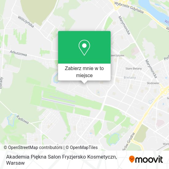 Mapa Akademia Piękna Salon Fryzjersko Kosmetyczn