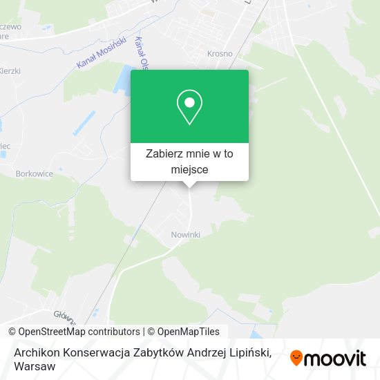 Mapa Archikon Konserwacja Zabytków Andrzej Lipiński