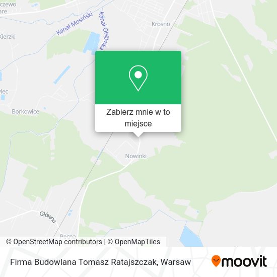 Mapa Firma Budowlana Tomasz Ratajszczak